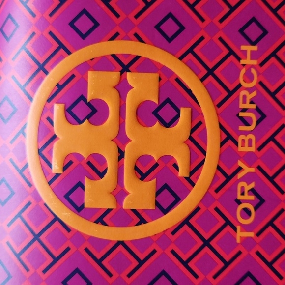 NEW Tory Burch Gift Bag Velcro Closure Paper Shoe Box Bag - Picture 2 of 11